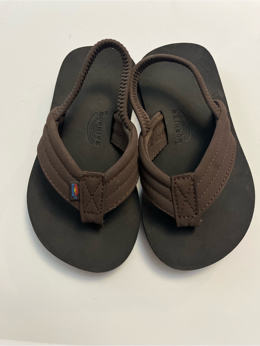 Rainbow Kids Brown Strap Back Sandals - Picture 2 of 2